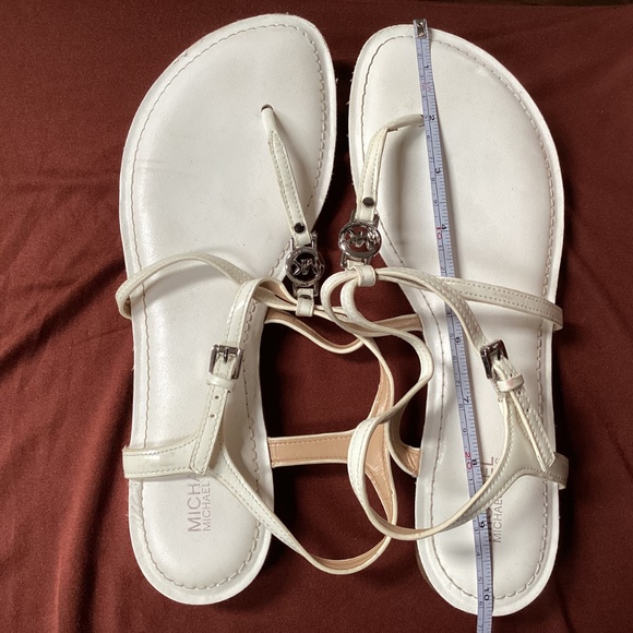 Michael Kors White Sandals Silver-tone Hardware Size unknown - Picture 2 of 10